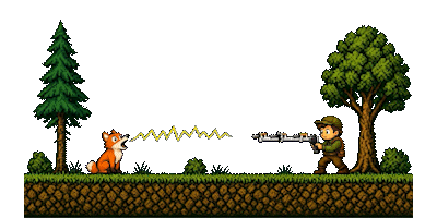 8-bit Fox Hunter demonstratie